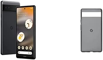 Google Pixel 6a Phone - Charcoal Pixel 6a Case - Charcoal