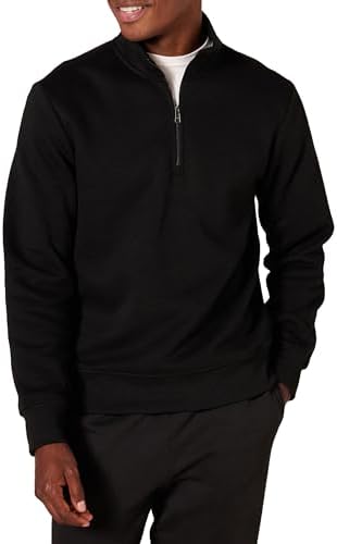 Amazon Essentials Men's Long-Sleeve Quarter-Zip Fleece Sweatshirt