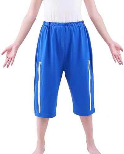 Mens Urine Bag Pants Care Underwear Catheter Shorts Urinate Drainage Bag Pants for Elderly (Color : Blue, Size : XL-XLarge)