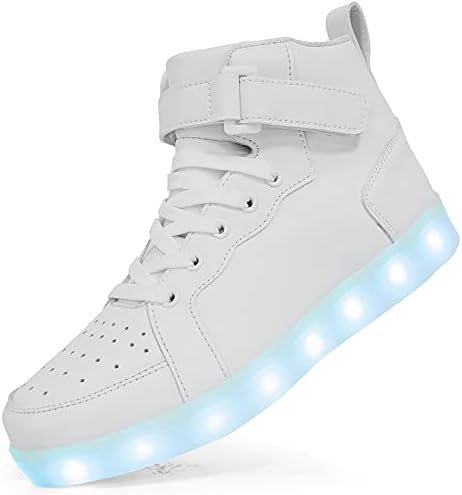 LED Light Up Shoes Unisex High top Sneakers Flashing Shoes for Women Men Teens with USB Charging Glowing Luminous Shoes