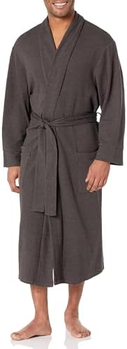 Amazon Essentials Men's Lightweight Waffle Robe (Available in Big & Tall)