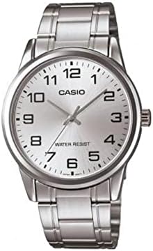 Casio #MTP-V001D-7B Men's Standard Stainless Steel Easy Reader Silver Dial Watch