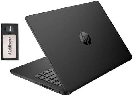 HP Stream 14" HD BrightView Laptop, Intel Celeron N4120, 16GB RAM, 288GB Storage (128GB eMMC + 160GB Docking Station Set), Intel UHD Graphics, 720p Webcam, Wi-Fi, 1 Year Office 365, Win 11 S, Black