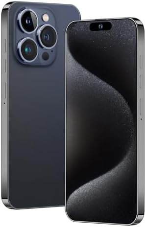 A15 PROMAX Unlocked Android Phone 8-core Android 13 Phone8GB+256GB Cell Phone 24MP+50MP Camera Pixels 6800mAh Battery for Extended Standby 7inch HD Screen Mobile Phone 5G Dual SIM (Titanium Deep Blue)