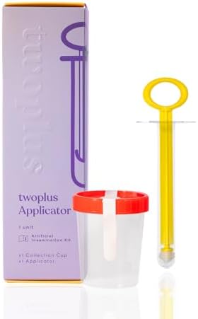 Twoplus FDA-Cleared Premium at-Home Insemination Kit for Women and Families, for Women Above 30 Who Choose Not to Conceive Through Sex, Use During Ovulation, 1 Applicator + 1 Collection Cup