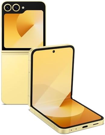 SAMSUNG Galaxy Z Flip 6 AI Cell Phone, 256GB Unlocked Android Smartphone, FlexCam, Photo Assist, Camcorder Mode, Live Interpreter, Foldable Design, 2024, US 1 Yr Manufacturer Warranty, Yellow