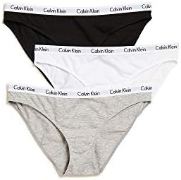 Calvin Klein Women's Carousel Logo Cotton Stretch Bikini Panties, 3 Pack