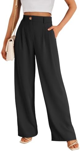 LILLUSORY Wide Leg Dress Pants Women's High Waisted Dressy Trousers