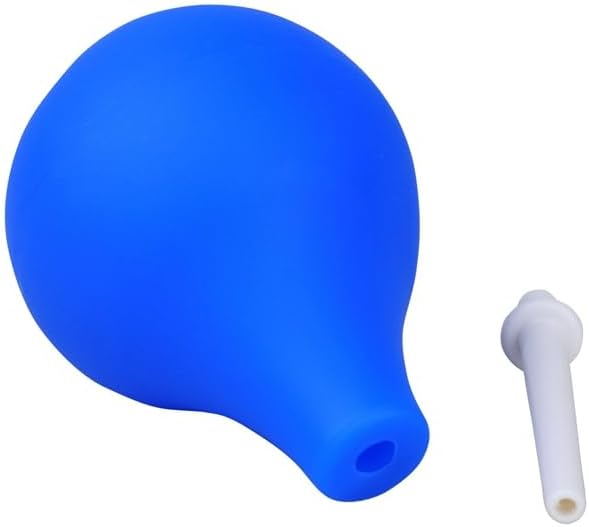 WOSE Anal Enema Douche ,Reusable Anal Douche Vaginal Cleaner for Women Men Enemas Bulbs, Blue