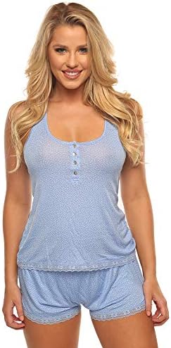 Velvet Kitten Sweetness Short Sexy PJ Camisole Set Pajama Sleep Shirt Sleepwear