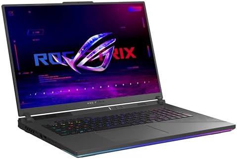 ASUS ROG Strix G18 (2024) Gaming Laptop, 18” Nebula Display 16:10 QHD 240Hz/3ms, GeForce RTX™ 4070, Intel® Core™ i9-14900HX, 32GB DDR5, 1TB PCIe® SSD, Wi-Fi 6E, Windows 11 Pro, G814JIR-XS96
