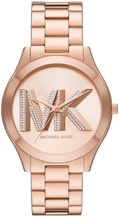 Michael Kors Slim Runway Women's Watch, Stainless Steel Bracelet Watch for Women