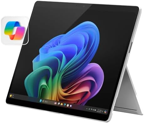 Microsoft Surface Pro 2-in-1 Laptop/Tablet (2024), Windows 11 Copilot+ PC, 13" Touchscreen Display, Snapdragon X Plus (10 Core), 16GB RAM, 512GB Storage, Platinum