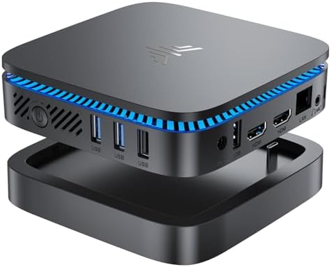 KAMRUI AK1PLUS Mini PC with Windows 11, 12th Gen N95 Processor(Up to 3.4GHz), Mini Desktop Computers 8GB DDR4 256GB SSD Support 2.5" SSD, Dual 4K Display, WiFi/BT for Business, Office, Home Server