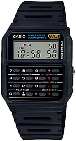 Casio CA53W Vintage Series | Data Bank | 1/100 SEC Stopwatch | Water Resistant | 8 Digit Calculator | Dual Time | Resin Band | Resin Case | Auto Calendar | Daily Alarm | 5 Year Battery