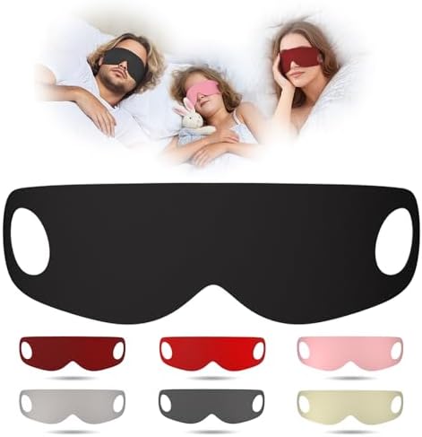 Sleep Mask for Women, Men, Kids – Light Blocking Eye Mask and Eye Covers, Soft Breathable Blackout Sleeping Mask, Zero Pressure for All Sleep Positions, Travel & Yoga, 7 Pack