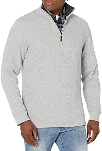 Amazon Essentials Men's Quarter-Zip French Rib Sweater, Casual Wear