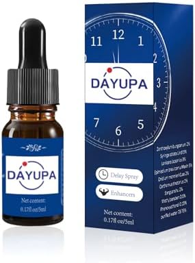 DAYUPA-Enhancers-Natural Delay Drops for Men -Herbal Desensitizing Delay Drops for Lasting Longer in Bed-Quick Acting Climax Control-0.17FL OZ
