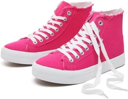 hash bubbie Unisex Canvas High top Sneakers Women's Classic Fashion High Tops Canvas Shoes Casual Tennis Shoes for Men