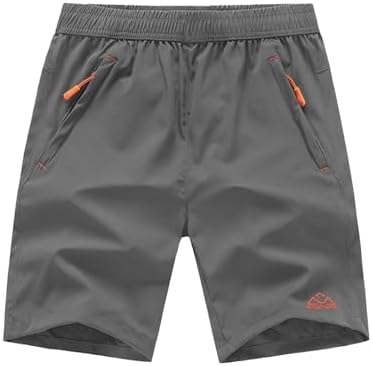 TBMPOY Men's 7" / 9" Running Hiking Shorts Quick Dry Athletic Gym Outdoor Sports Short 3 Zipper Pockets