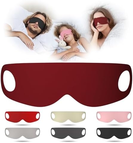 Sleep Mask for Women, Men,Kids–Soft Eye Mask and Light Blocking Eye Covers, Zero Pressure Sleeping Mask for All Sleep Positions,Design for Gift & Yoga, 7 Pack (Multicolor, One Size)