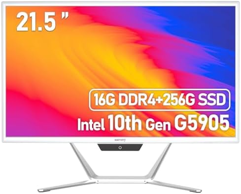 All-in-One Computer 21.5 FHD Display Intel G5905 3.50 GHz 16G RAM 240G SSD Intel UHD Graphics 610 Office AIO Business Desktop PC