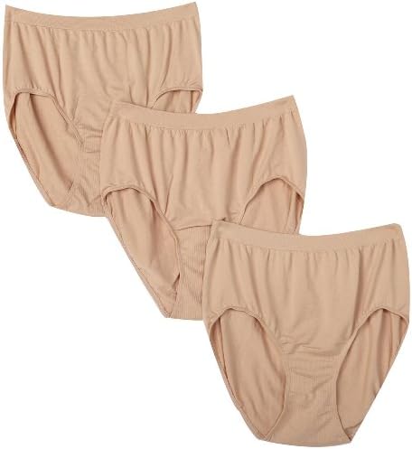 Bali Women's 3-Pack Solid Microfiber Full Brief Panty