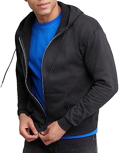 Hanes Men's EcoSmart Fleece Full-Zip Hoodie Sweatshirt