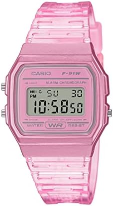 Casio F91W Series | Digital Watch | Water Resistant | LED Light | 1/100 SEC Stopwatch | Regular Time Keeping (HR, Min, SEC, PM, Date, Day) | Daily Alarm | Lightweight | 7 Year Battery