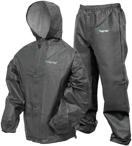 FROGG TOGGS Men's Pro Lite Rain Suit, Waterproof, Breathable, Dependable Wet Weather Protection