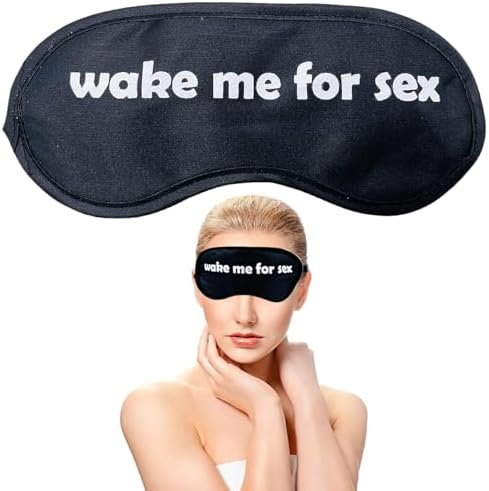 Blindfolds for Adults Play Games Wake Me for Sex Sleep Eye Masks for Women Men Light Blocking Blackout Sleeping Night Travel Eyeshade Black