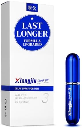 Delay Spray for Men, Longer Sex in Bed, Delay Ejaculation, Sexual Enhancer for him, 3rd Generation, 6ML - 80 Sprays