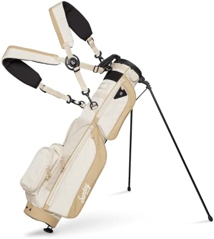 Sunday Golf Loma XL Bag - Lightweight Sunday Golf Bag with Strap and Stand – Easy to Carry Pitch n Putt Golf Bag – Golf Stand Bag for The Driving Range, Par 3 and Executive Courses, 3.4 pounds