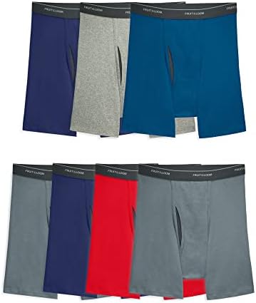 Fruit of the Loom Men's Coolzone Boxer Briefs, Moisture Wicking & Breathable, Assorted Color Multipacks