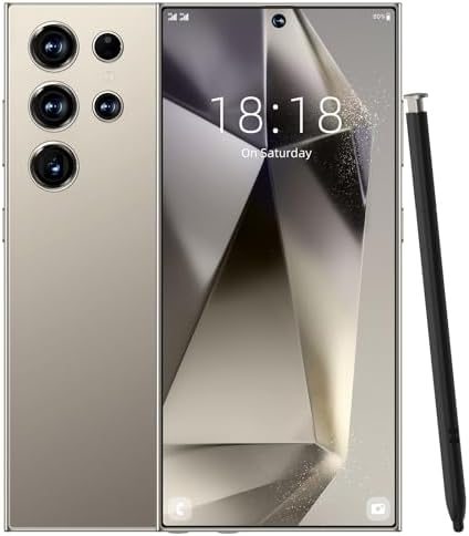 C24 Ultra Unlocked Phone,8GB+256GB Ultra Memory Cell Phone,Android 14.0 Smartphone,6800 mAh Battey,6.82-inch HD Screen,Dual SIM, Dual Standby,108MP Camera,5G Phone-Grey