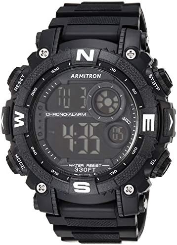 Armitron Sport Men's Digital Chronograph Resin Strap Watch, 40/8284