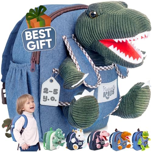 Green Dinosaur Toys for Kids 2-5, Gifts for 2 Year Old Boy, Gifts for 3 Year Old Boys, Toddler Dinosaur Backpack