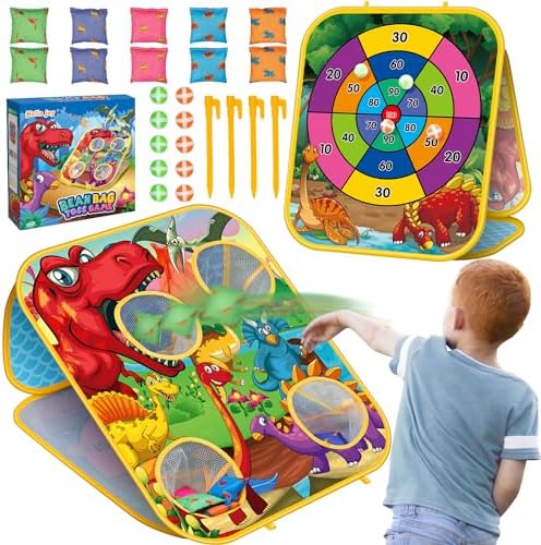 Bean Bag Toss Game for Kids - Cornhole Board Outdoor Toys for Toddlers -Party Activities Carnival Outside Yard Backyard Beach Lawn Games Toy for Kid Boys Girls Age 3 4 5 6 7 8 Year Old Birthday Gifts