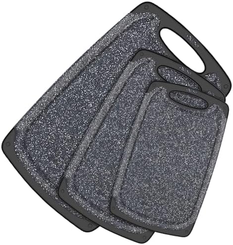 KIMIUP Kitchen Cutting Board (Set of 3),Professional Chopping Boards Sets,Dishwasher Safe Cutting Boards With Juice Grooves & Carrying Handle & No BPA