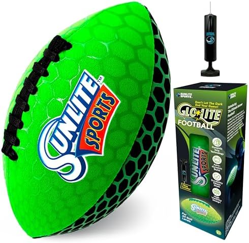 Sunlite Sports Waterproof Football for Lawn Backyard Pool Beach Lake Park Water Toy, Outdoor Play, for Kids Children Teens Adults, Family Fun