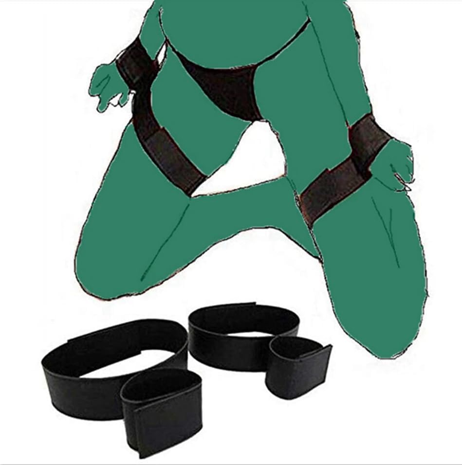 BDSM Sex Bed Bondage Restraints Kit Set Sex Resistance Bands Women Bed Restraint for Queen Sized Bed Straps for Adult Play Queen Bed Sex Handcuffs Hand Cuff Bracelets Set for Adults Bedroom Sweater