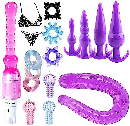 Anal Plug Beads Training Sets 16 Pcs BDSM Bondage Restraint Strap SM Sex Toys for Women and Couples