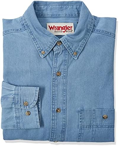 Wrangler Men's Denim Button Down Shirt
