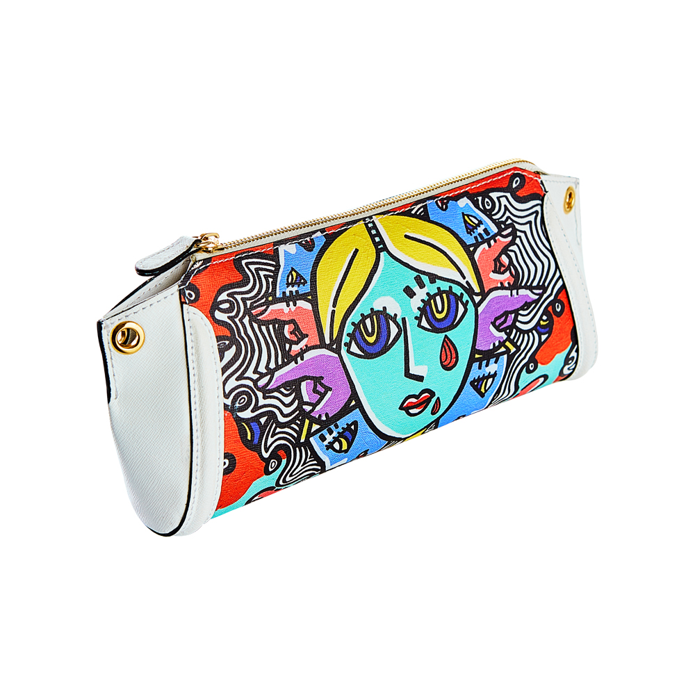 New Luxury Women&#39;s Handbag Brand In South Korea With High Quality Genuine Saffiano Leather Combined With Artwork Cross Bag P3 