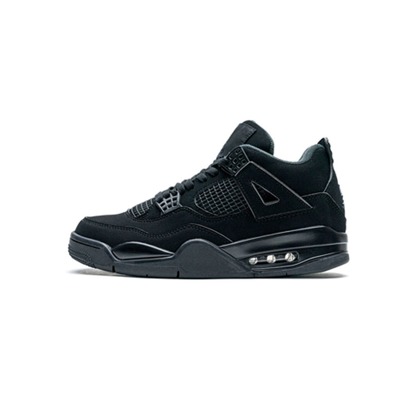 High Quality Aj 4s Retro 4 Black Cat Bred Men's Casual Walking Sneaker Trainers Basketball Shoes 