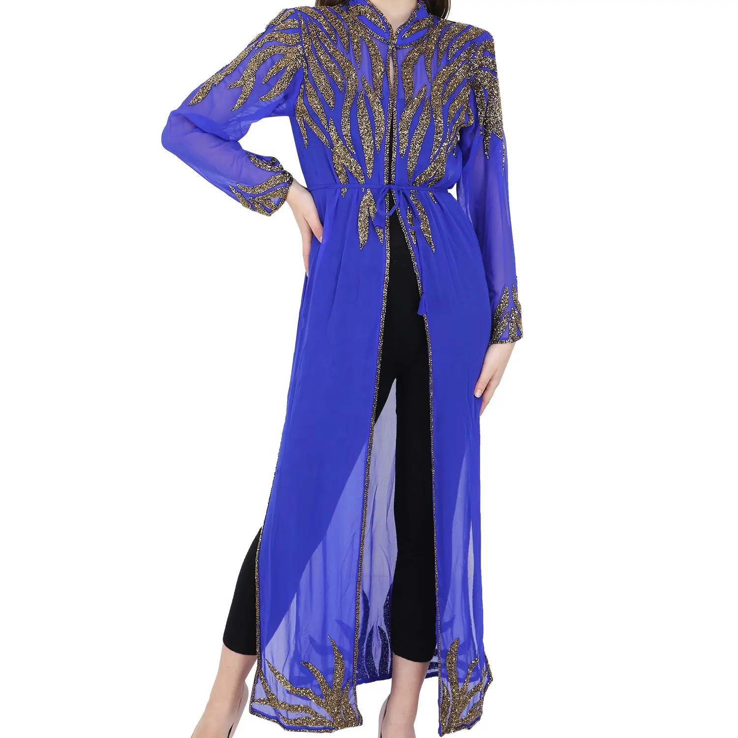 Latest Design Abaya Fashion Adult Wear for Women Design Party Cocktail Evening Long Dress Maxi Dress With Spaghetti Strap Sale
