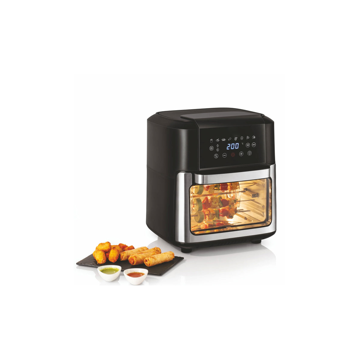 Drum Rice Cooker with Steamer 700w 1.8L Household Portable Air Cooker Fryer