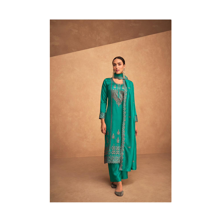 Indian Ethnic Clothing Manufacturer of Best Quality Fashion Designer Premium Women's Silk Salwar Suit Collection