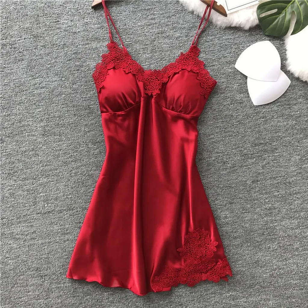 New For Women Sexy Lace Nightdress Transparent Women Underwear Sexy Sleepwear Thin Style Elegant