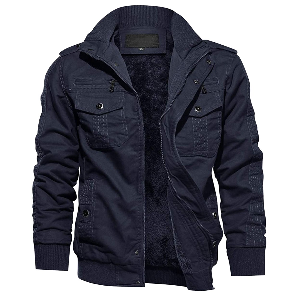 Men Winter Fashion Style Jacket Windproof Coat Male Bomber Combat Jacket Warm In Cold Weather 
